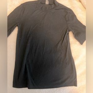 black ribbed turtle neck